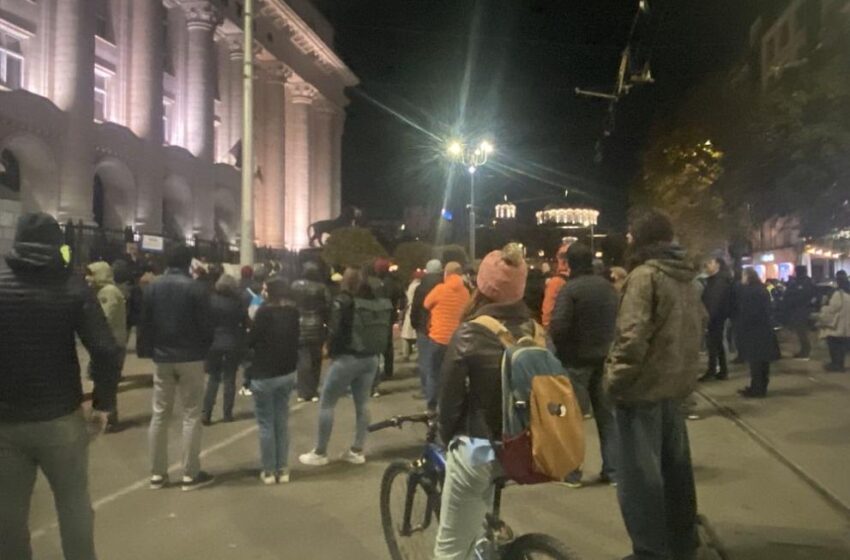  Протест в София срещу избирането на нов главен прокурор и председател на ВАС