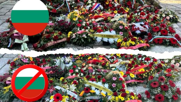  В Скопие откъснаха българските трикольори от венците, положени на гроба на Гоце Делчев