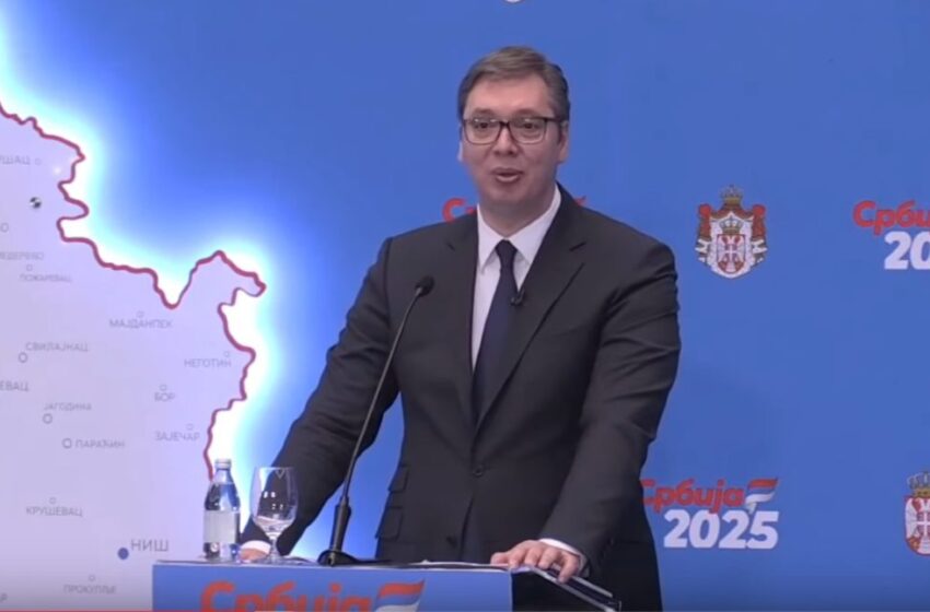  Вучич с първи думи след масовия протест в Сърбия
