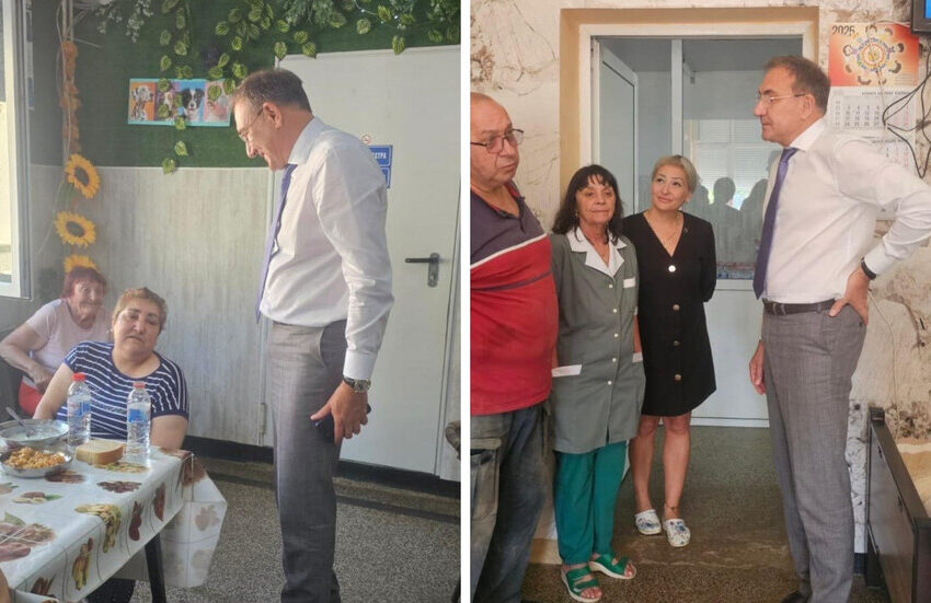  Министър Гуцанов направи изненадваща проверка на Дома за пълнолетни лица с деменция в село Бистрилица